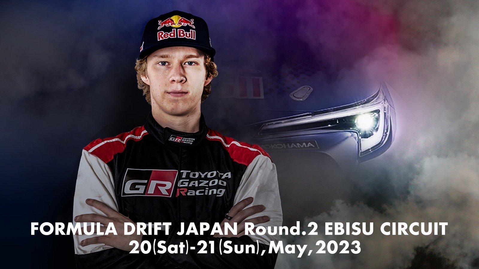 Yokohama apoya a Kalle Rovanperä en su primera carrera en FORMULA DRIFT JAPAN