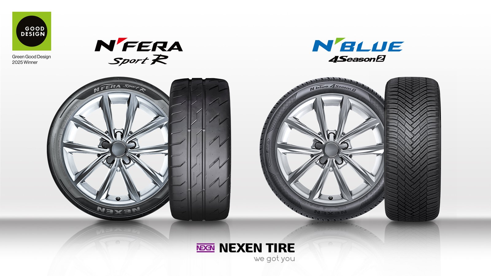 NEXEN TIRE gana dos premios Green Good Design 2025 por neumáticos sostenibles